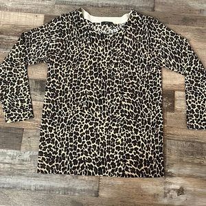 J Crew Leopard Print Sweater